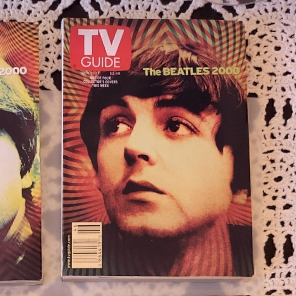 MINT! TV Guide The Beatles set of 4 covers,John,Paul, George,Ringo NOV 11 ,2000 - Picture 5 of 7